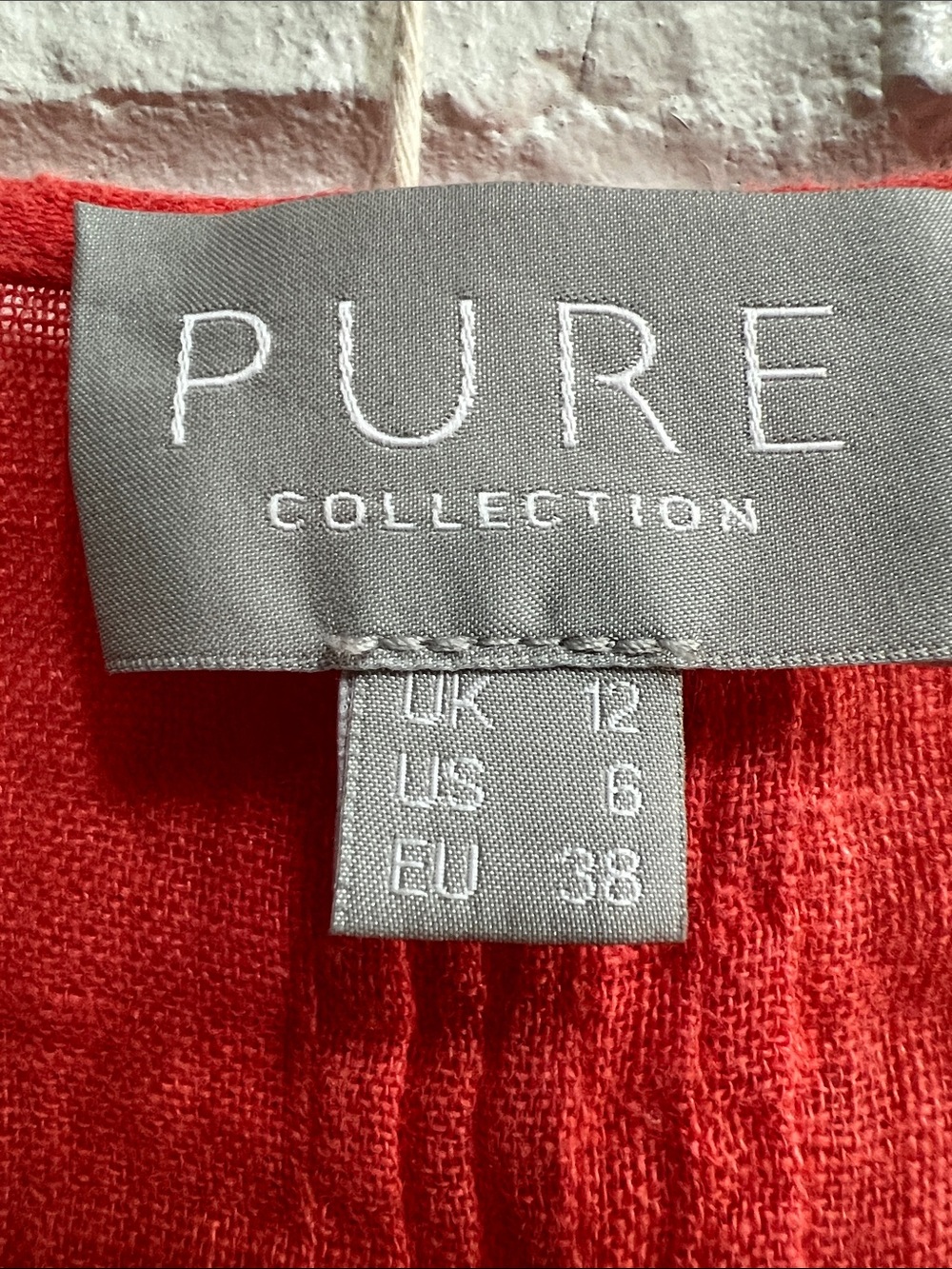 PURE COLLECTION Red Vneck Short sleeve Maxi Dress Dainty Pleats Drawstring waist - Picture 13 of 16